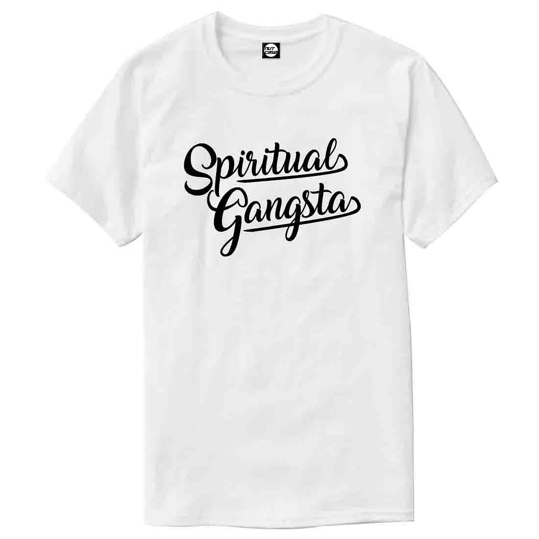 Nutcase Designer Round Neck Men's T-Shirt Wrinkle-Free Poly Cotton Tees - Spiritual Gangsta