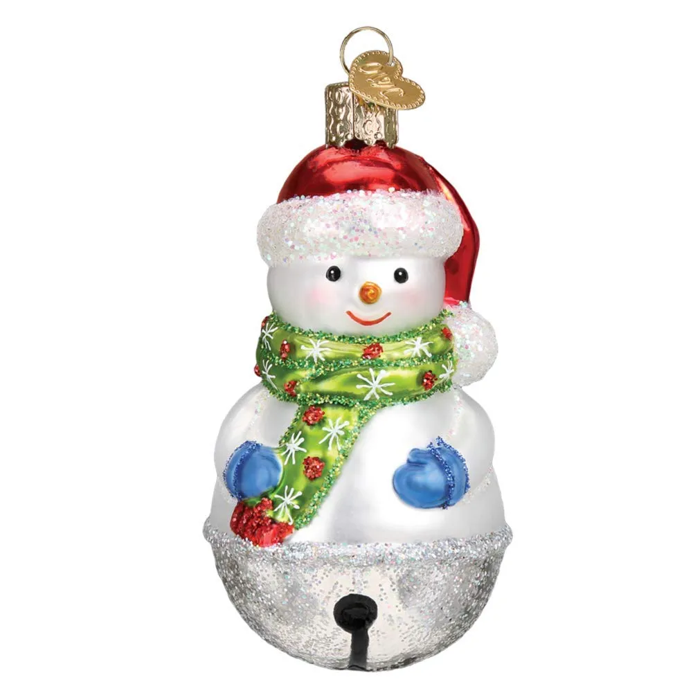 Old World Christmas Jingle Bell Snowman Ornament