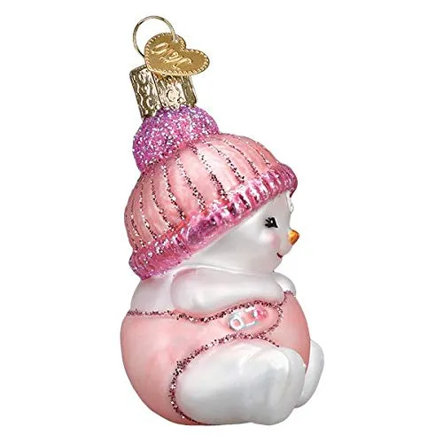 Old World Christmas Snow Baby Girl Ornament