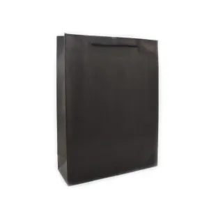 PAPER BAG BLACK 24X8X33CM