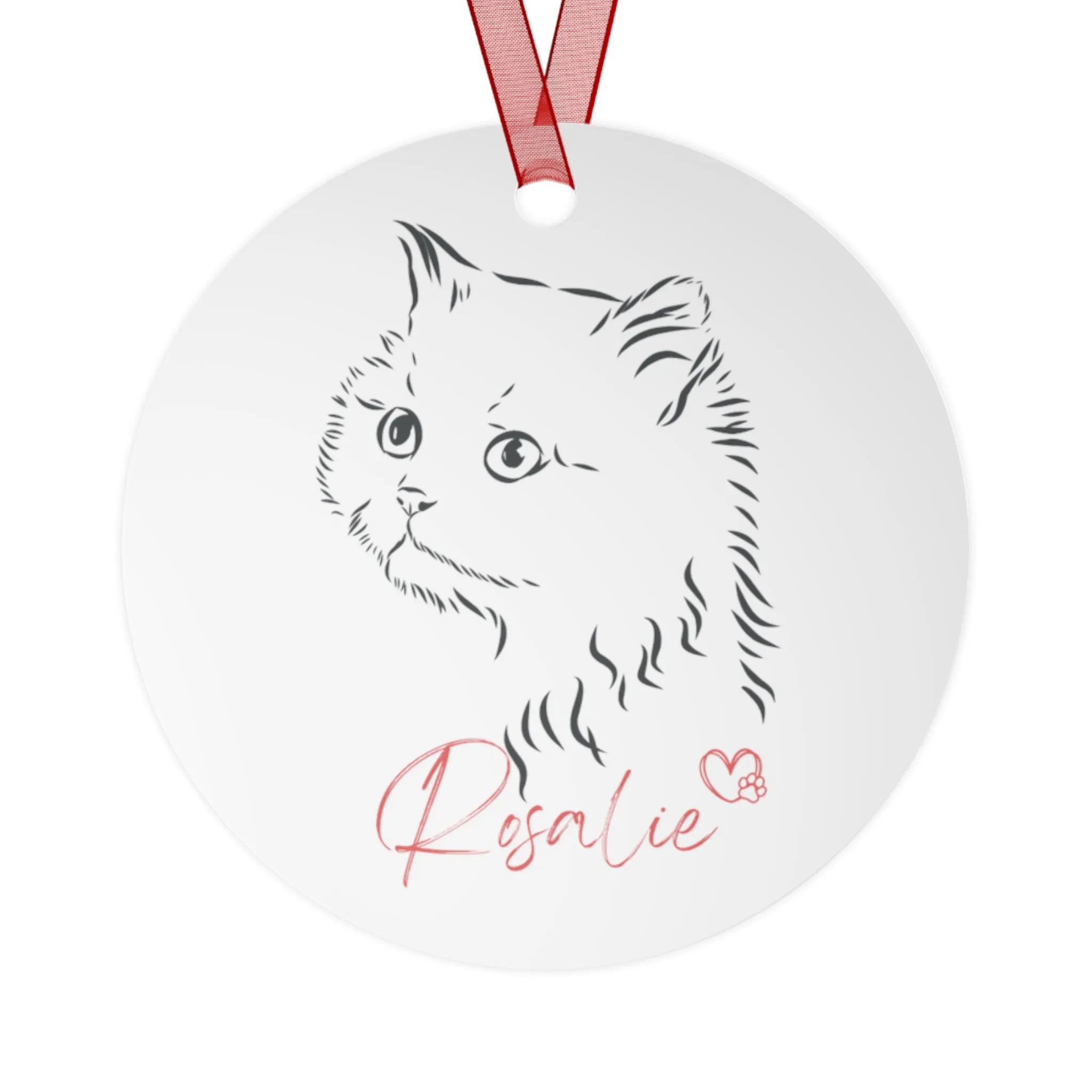 Pet Ornament for Christmas Tree - Personalized with Your Pet's Name and Image of Pet/Breed