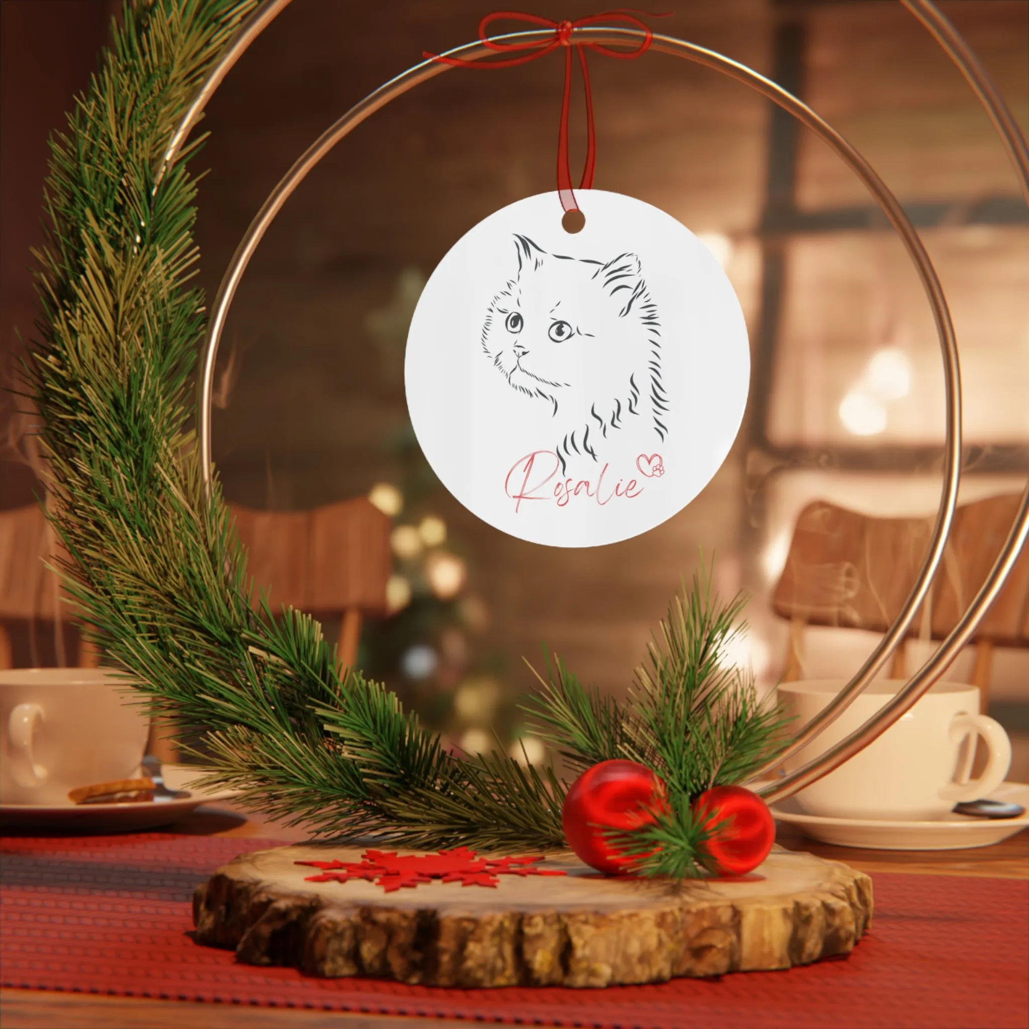 Pet Ornament for Christmas Tree - Personalized with Your Pet's Name and Image of Pet/Breed