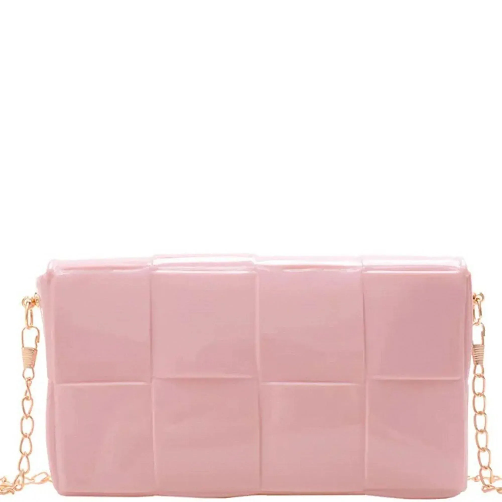 Plastic Quilted Bag With Chain