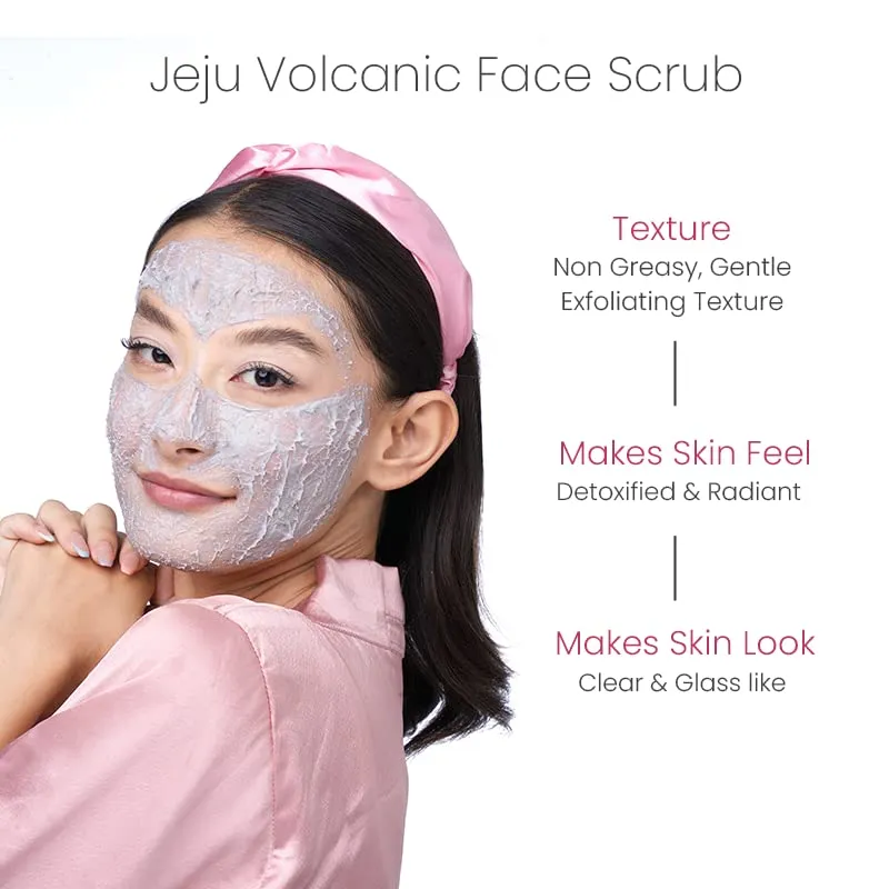 Prolixr Jeju Volcanic Scrub - Exfoliating Face Scrub | Skin Brightening | Blackheads | Whiteheads | Korean Skin Care | All Skin Types - 100ml