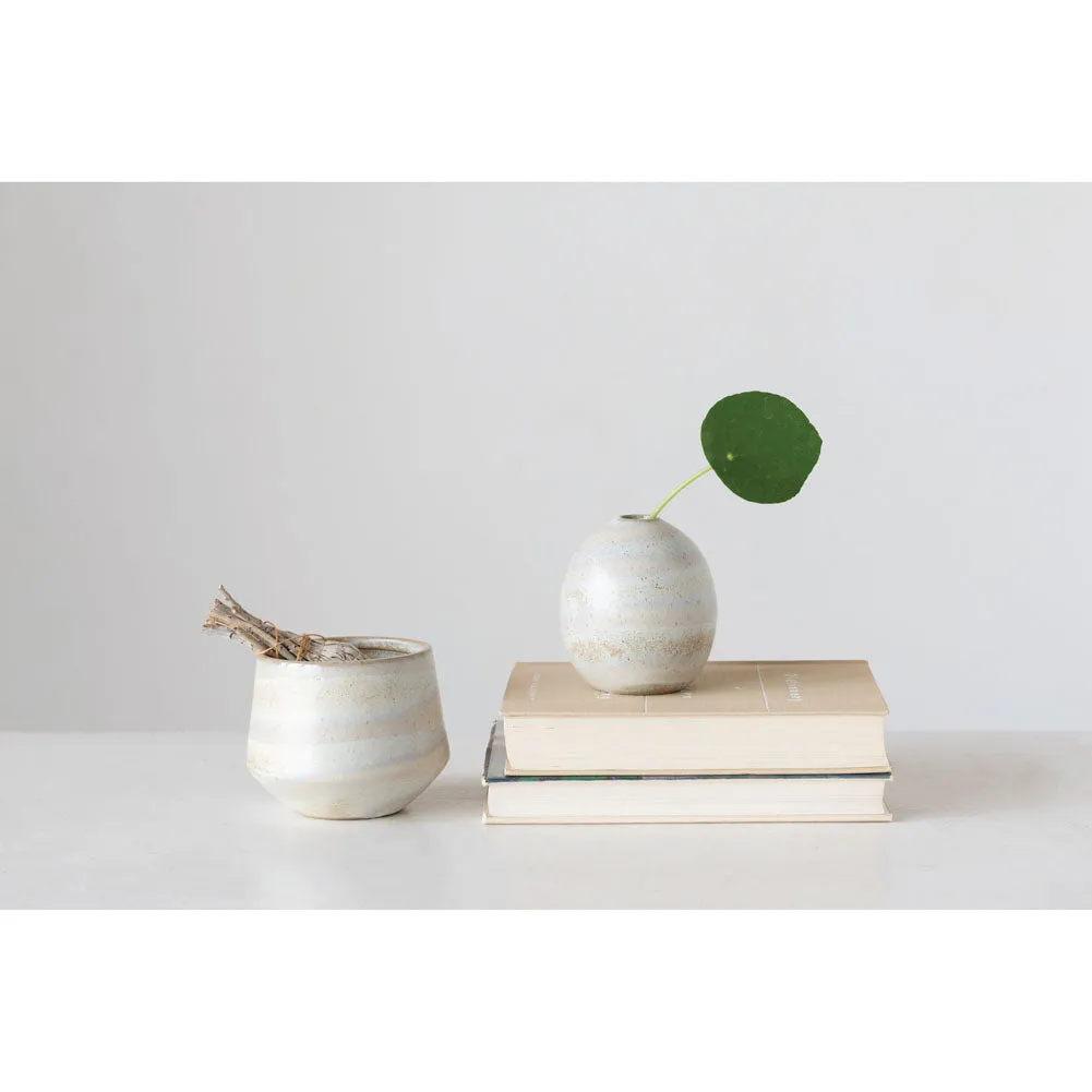 Rd Stoneware Vase by Creative Co-op