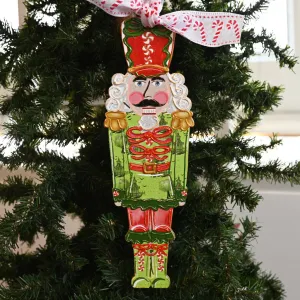 Red Nutcracker Wooden Ornament