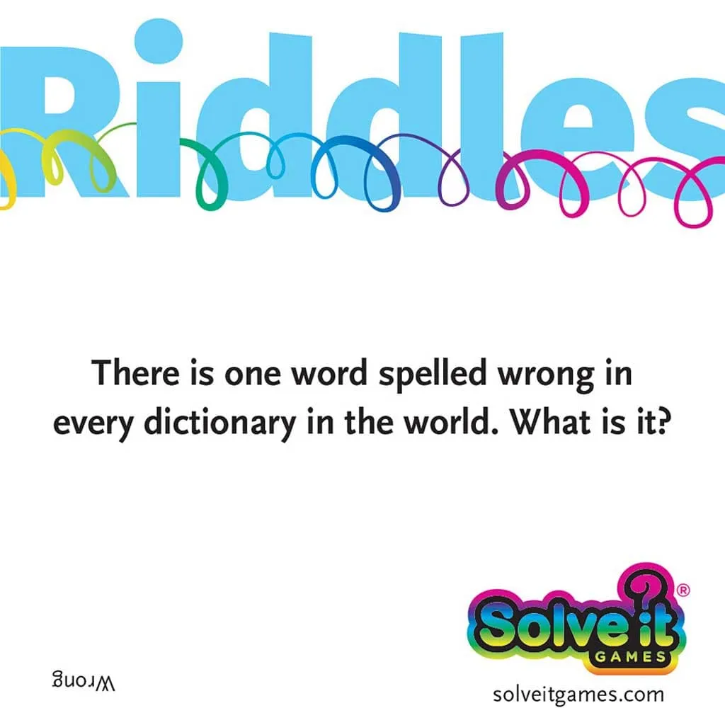 Riddles Word Teasers - Family Card Games