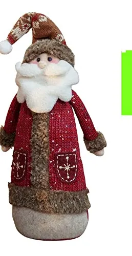 Santa Fabric Ornament