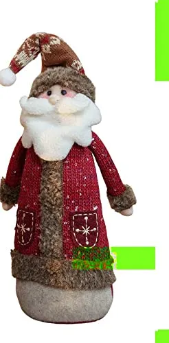 Santa Fabric Ornament