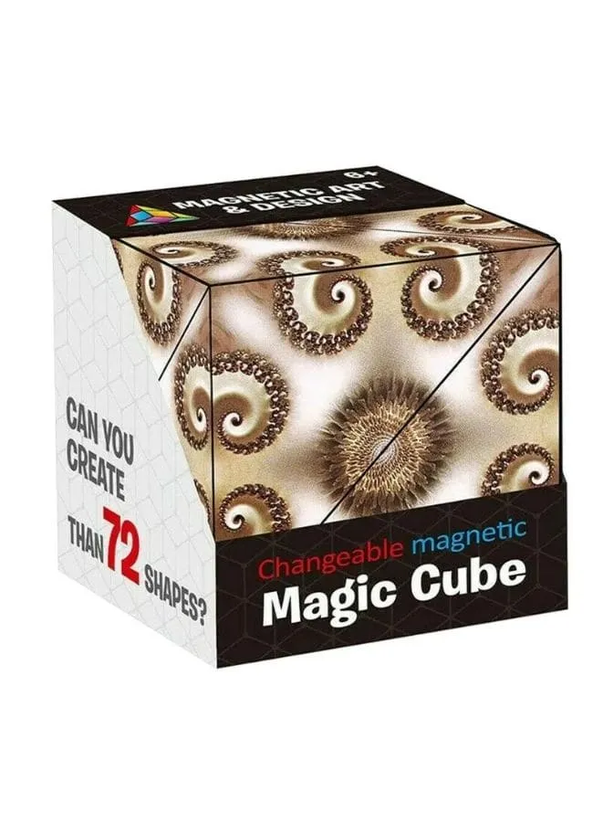 Shape Shifting Box, Fidget Cube with 36 Rare Earth Magnets - Extraordinary 3D Magic Cube – Cube Magnet Fidget Toy Transforms Into Over 70 Shapes, Design 1