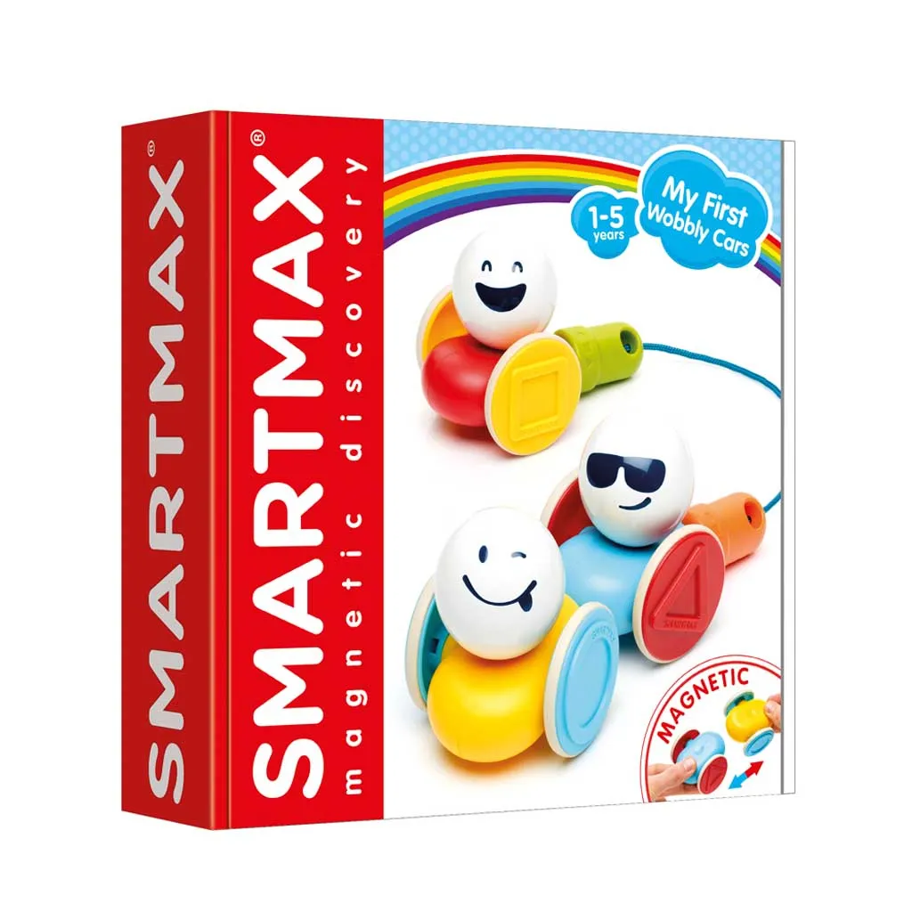 SmartMax My First Wobbly Cars - Magnetic Toys for Kids