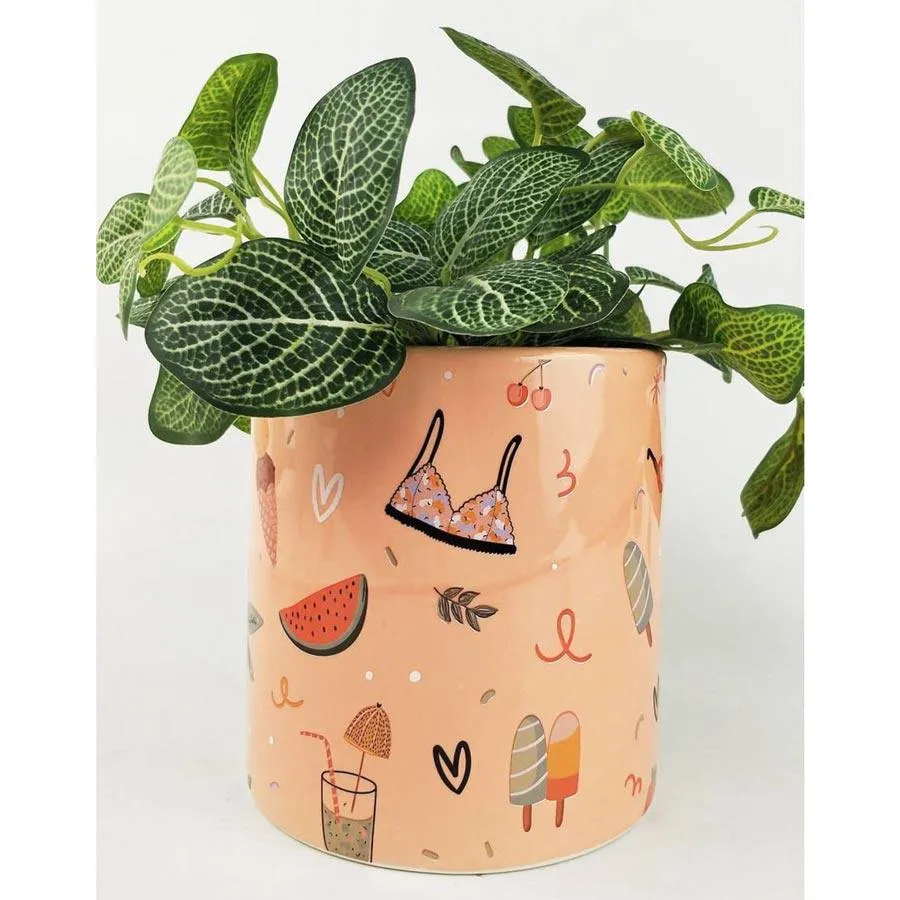 Summer Fun Planter - Medium (16.5cm)