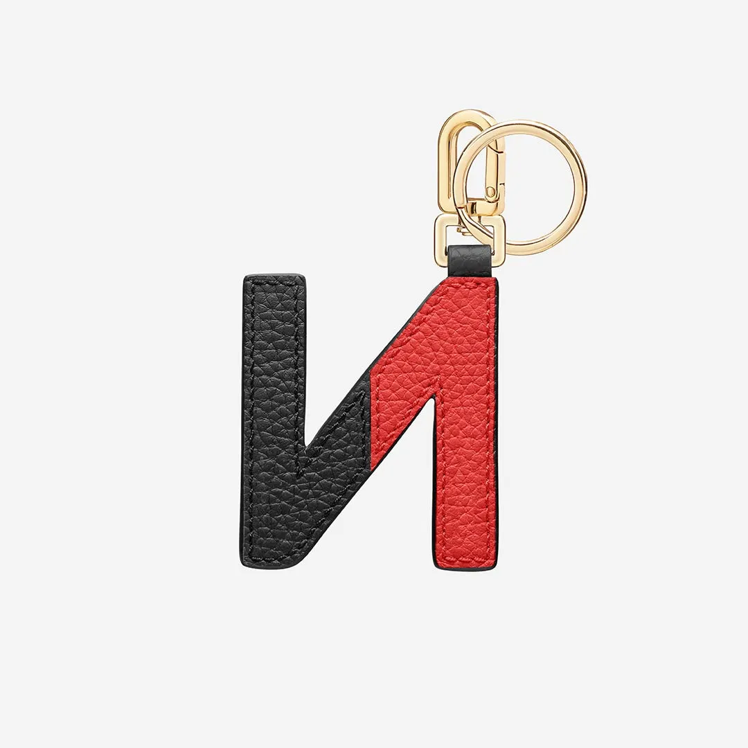 The SABRÉMOJI™ Alphabet Charm N - Rouge Noir