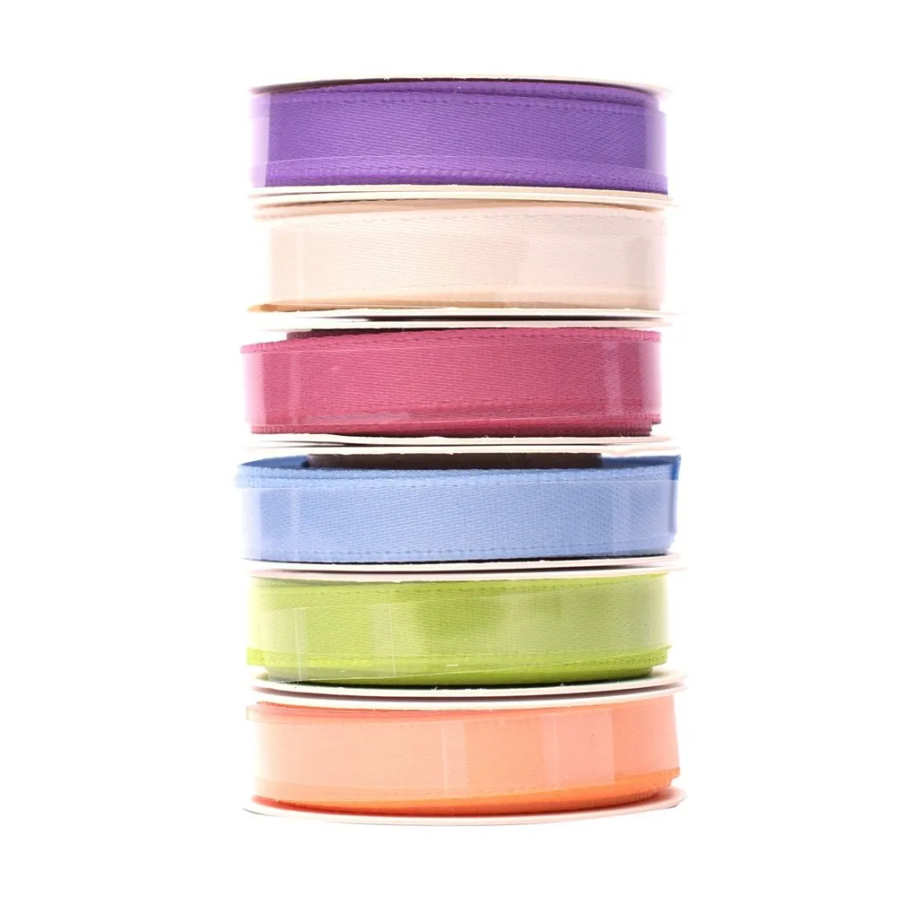 Vaessen Creative Satin Ribbon 6 Colours 6mmx2m Spring