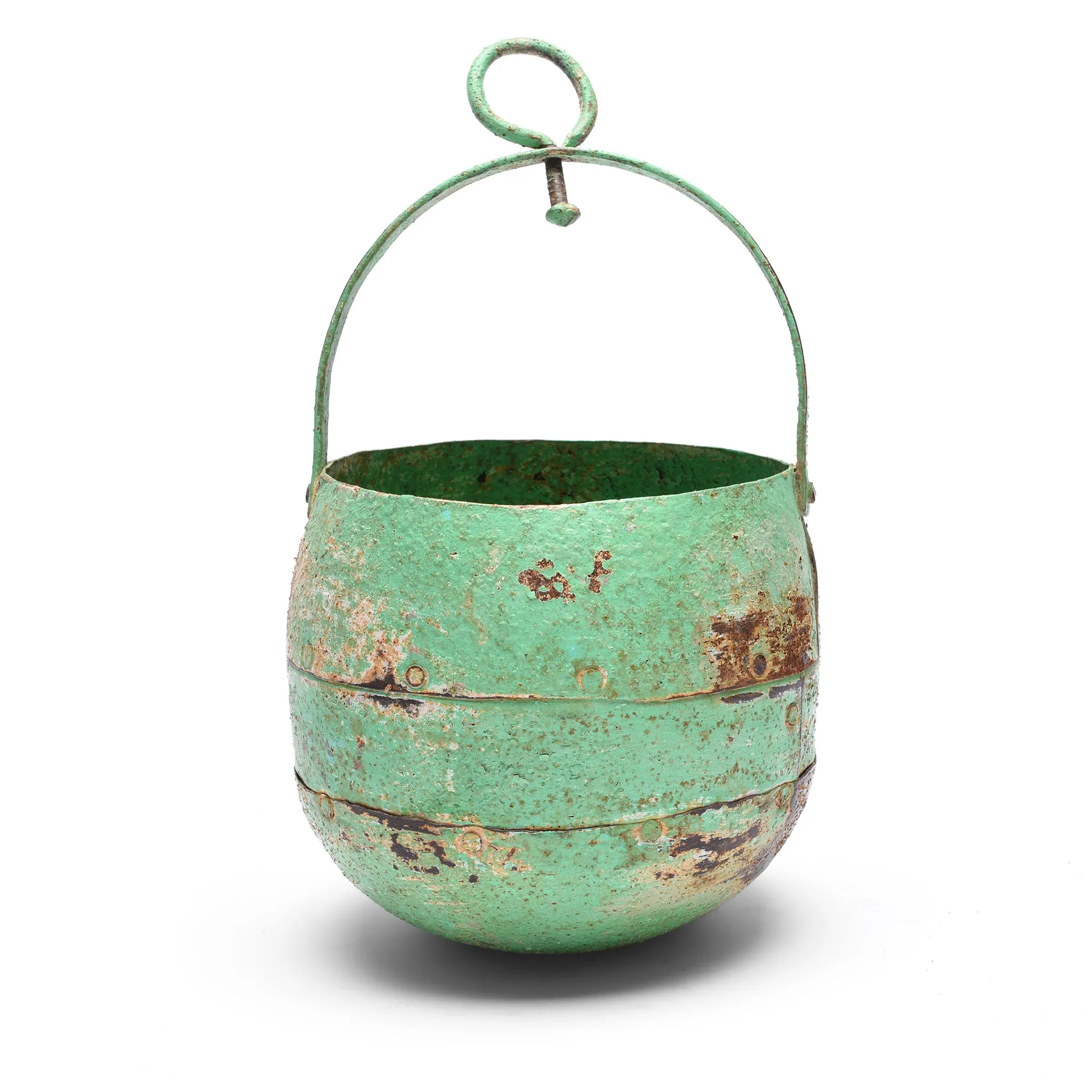 Vintage Well Buckets From Rajasthan For Hanging Planter