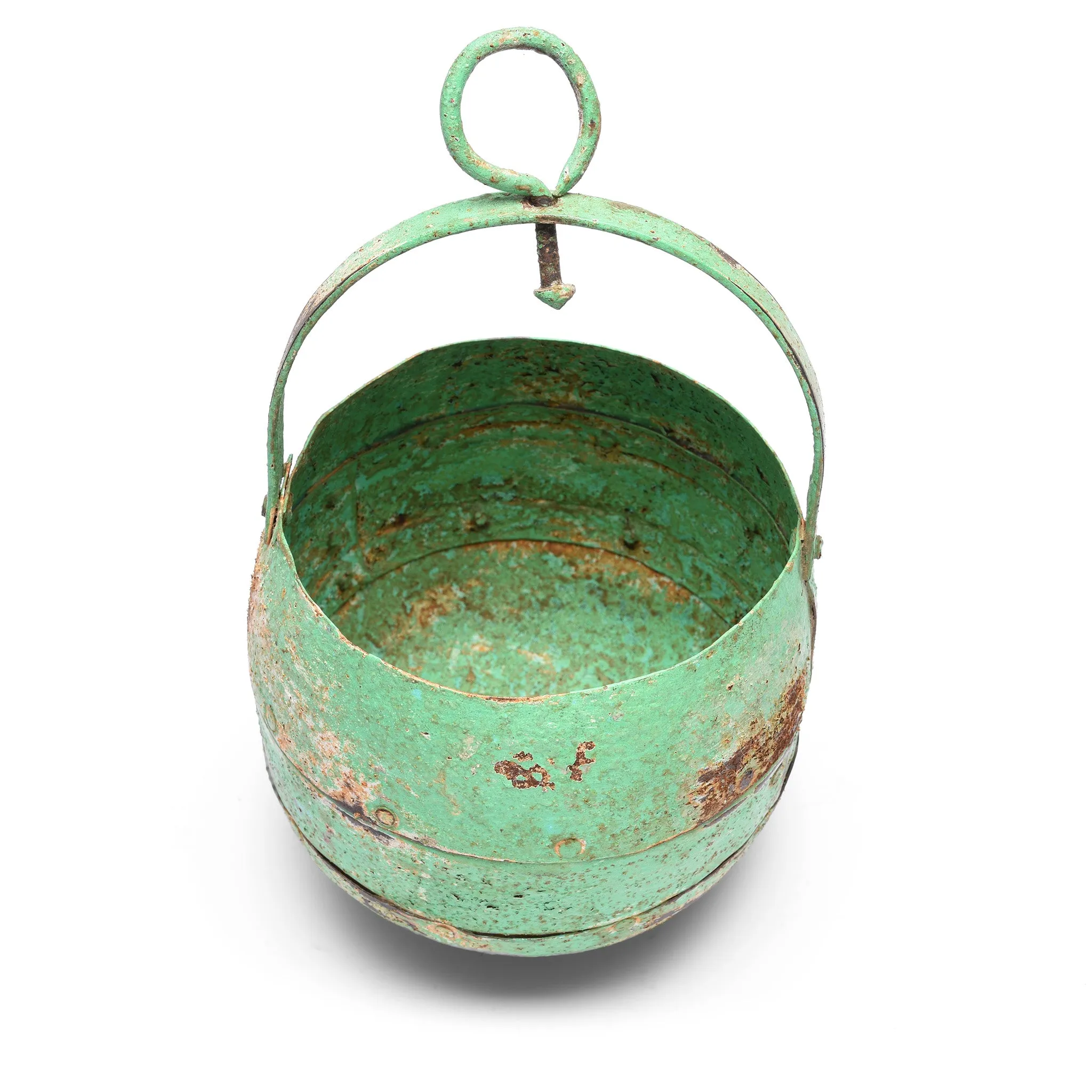 Vintage Well Buckets From Rajasthan For Hanging Planter