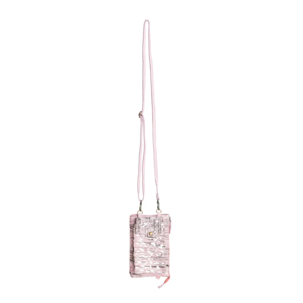 Wild Chic Phone Case Bag in Silver Fleck Pink