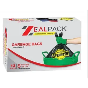 ZEALPACK GARBAGE BAGS 18X24 12PCS